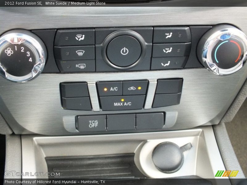 White Suede / Medium Light Stone 2012 Ford Fusion SE