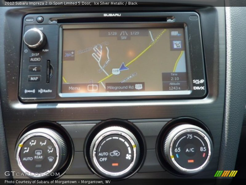 Navigation of 2012 Impreza 2.0i Sport Limited 5 Door