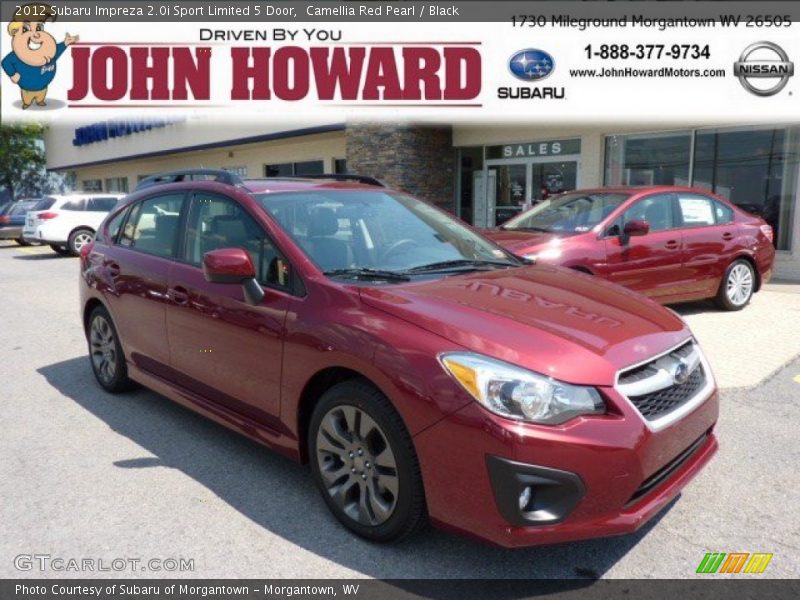 Camellia Red Pearl / Black 2012 Subaru Impreza 2.0i Sport Limited 5 Door