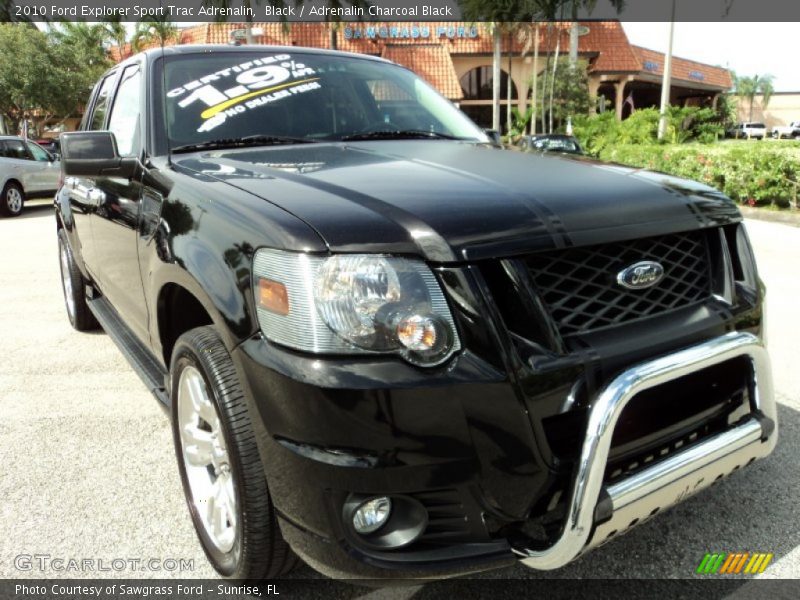 Black / Adrenalin Charcoal Black 2010 Ford Explorer Sport Trac Adrenalin