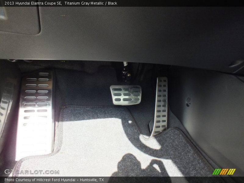 Titanium Gray Metallic / Black 2013 Hyundai Elantra Coupe SE