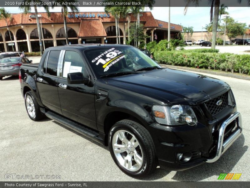 Black / Adrenalin Charcoal Black 2010 Ford Explorer Sport Trac Adrenalin