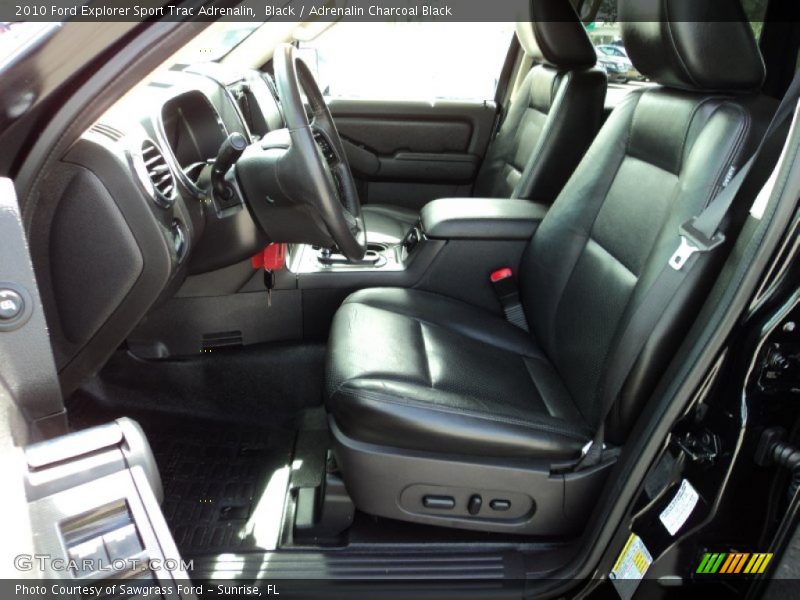 Front Seat of 2010 Explorer Sport Trac Adrenalin