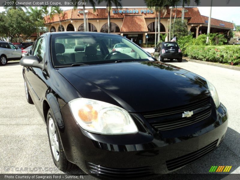 Black / Gray 2007 Chevrolet Cobalt LS Coupe