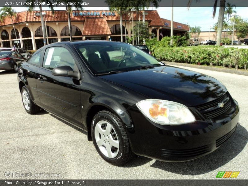 Black / Gray 2007 Chevrolet Cobalt LS Coupe