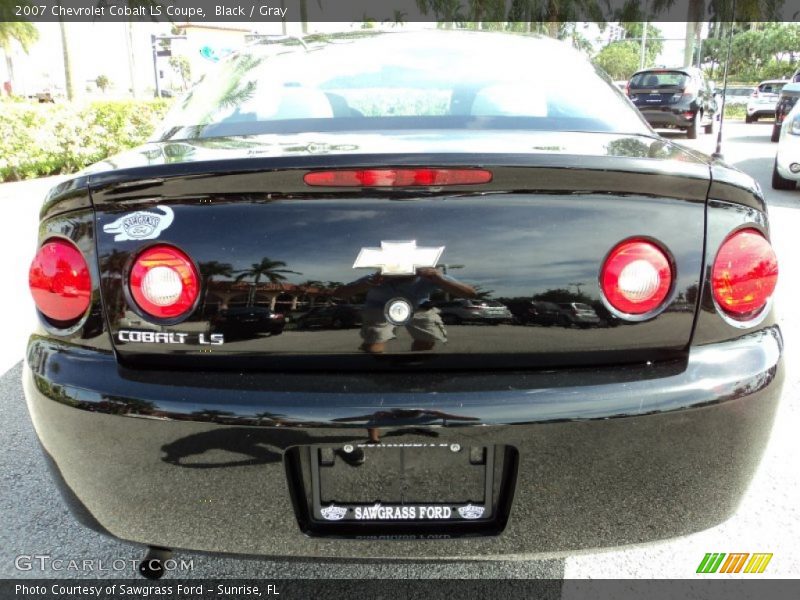 Black / Gray 2007 Chevrolet Cobalt LS Coupe