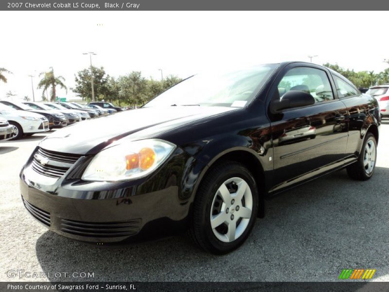 Black / Gray 2007 Chevrolet Cobalt LS Coupe
