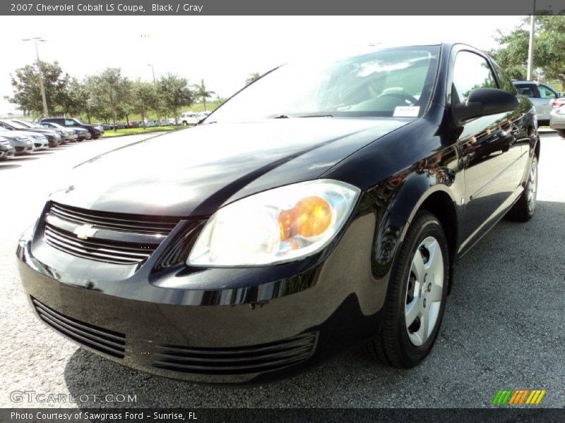 Black / Gray 2007 Chevrolet Cobalt LS Coupe