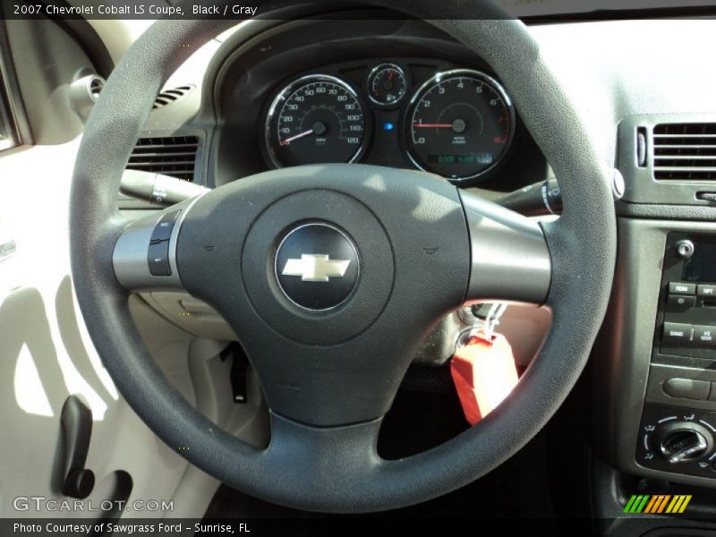 Black / Gray 2007 Chevrolet Cobalt LS Coupe