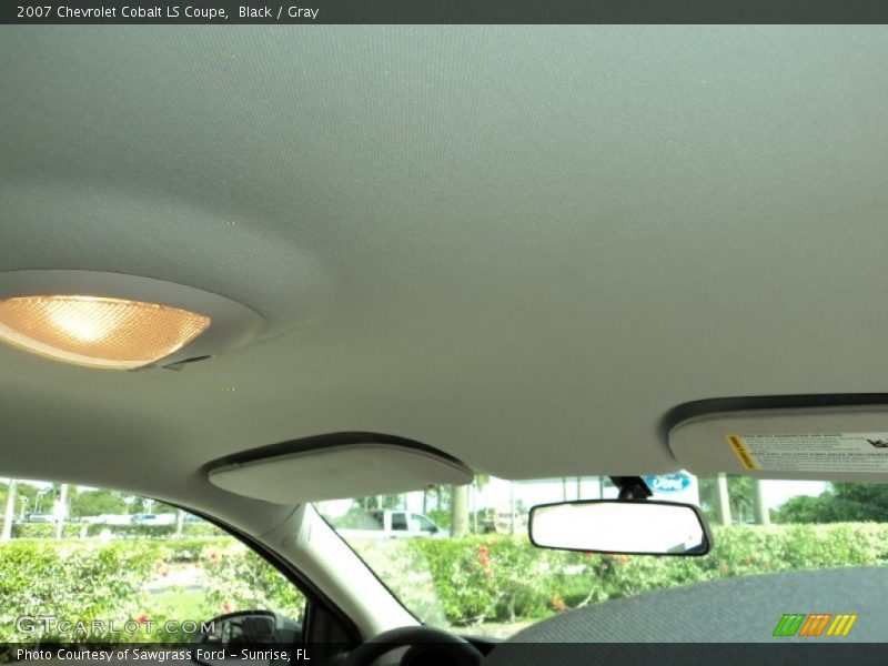 Black / Gray 2007 Chevrolet Cobalt LS Coupe
