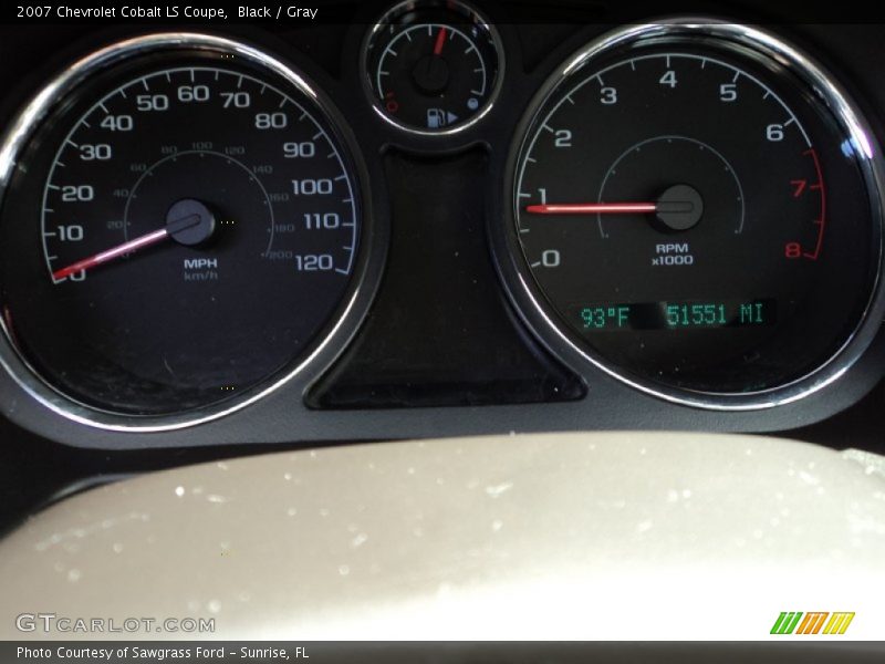 Black / Gray 2007 Chevrolet Cobalt LS Coupe