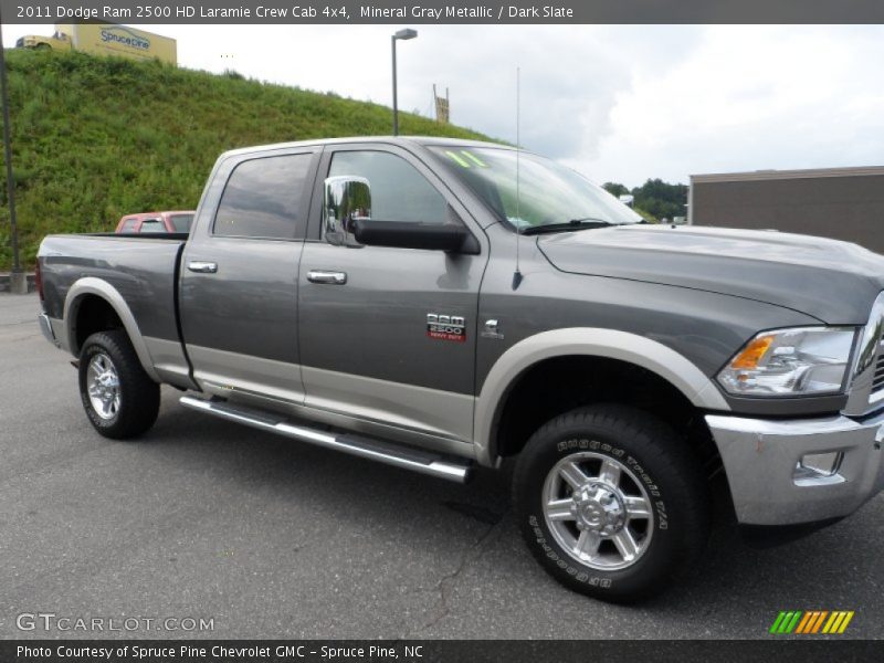 Mineral Gray Metallic / Dark Slate 2011 Dodge Ram 2500 HD Laramie Crew Cab 4x4