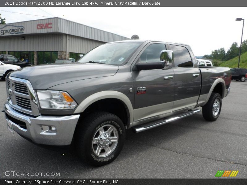 Mineral Gray Metallic / Dark Slate 2011 Dodge Ram 2500 HD Laramie Crew Cab 4x4