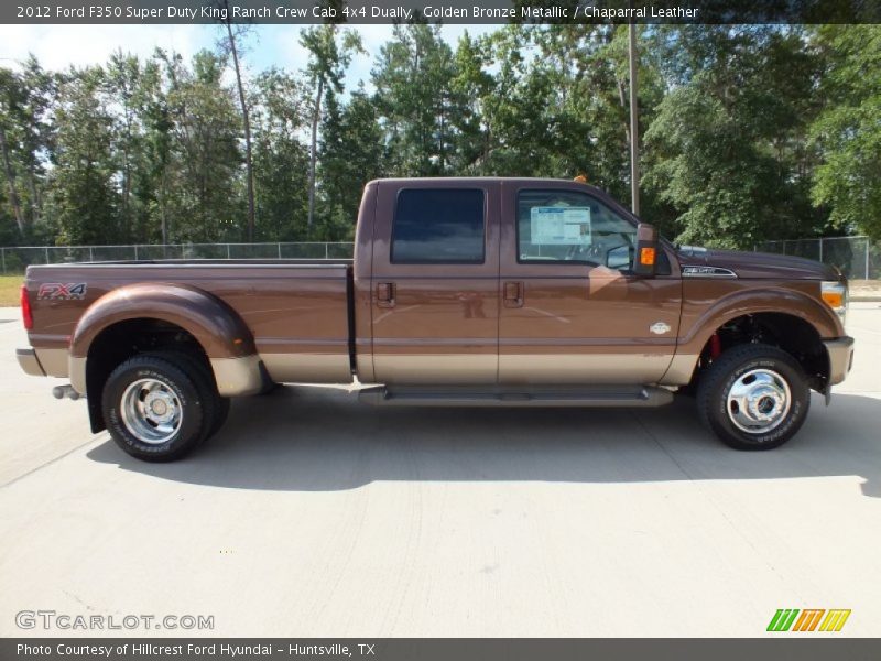  2012 F350 Super Duty King Ranch Crew Cab 4x4 Dually Golden Bronze Metallic