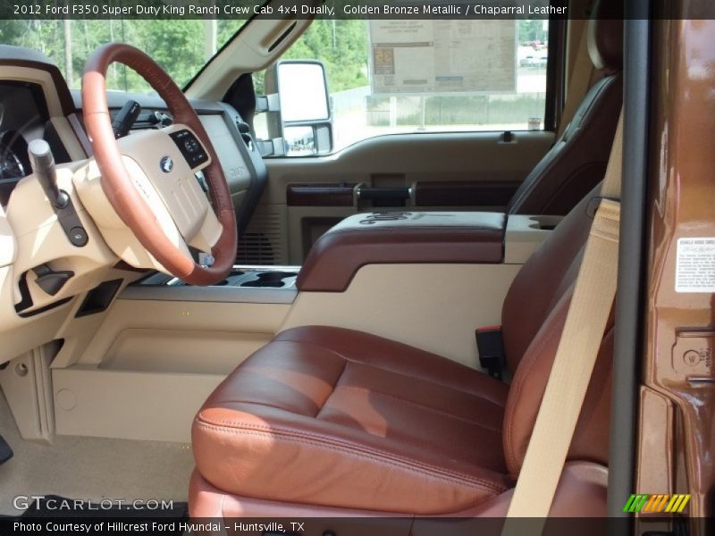 Front Seat of 2012 F350 Super Duty King Ranch Crew Cab 4x4 Dually