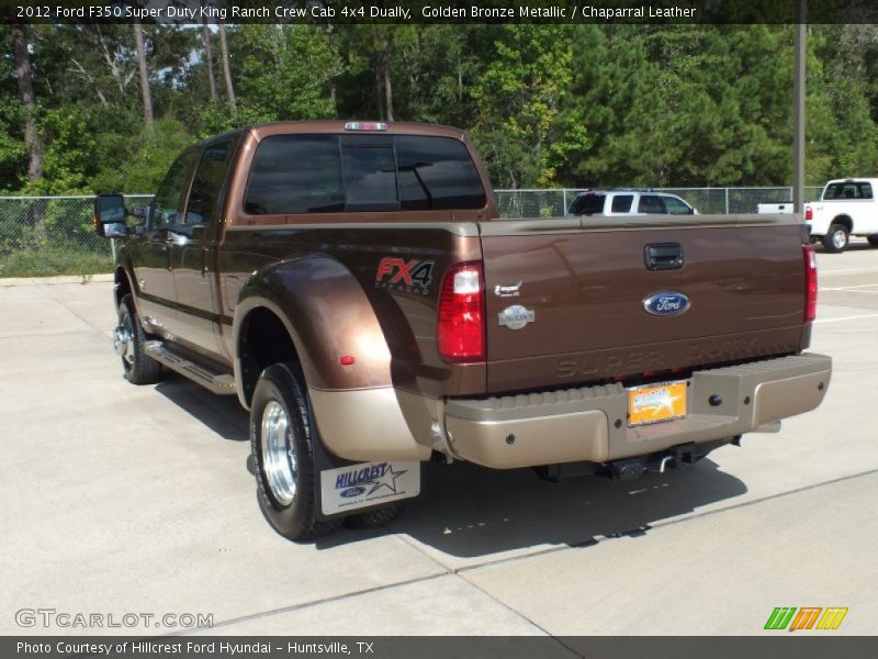 Golden Bronze Metallic / Chaparral Leather 2012 Ford F350 Super Duty King Ranch Crew Cab 4x4 Dually