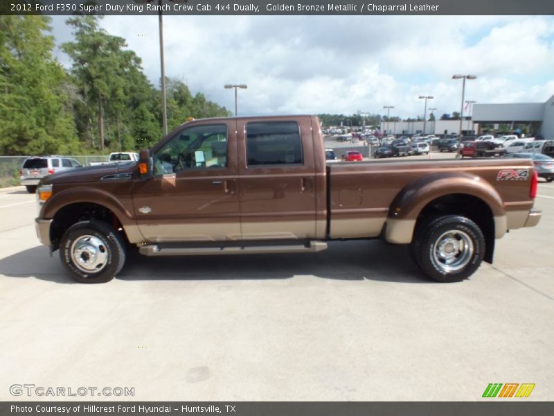  2012 F350 Super Duty King Ranch Crew Cab 4x4 Dually Golden Bronze Metallic