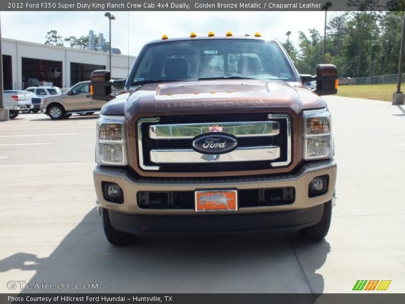 Golden Bronze Metallic / Chaparral Leather 2012 Ford F350 Super Duty King Ranch Crew Cab 4x4 Dually