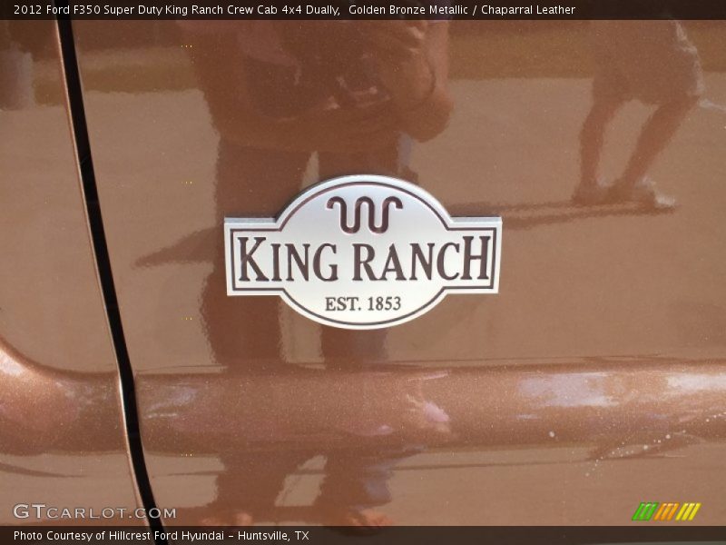 Golden Bronze Metallic / Chaparral Leather 2012 Ford F350 Super Duty King Ranch Crew Cab 4x4 Dually