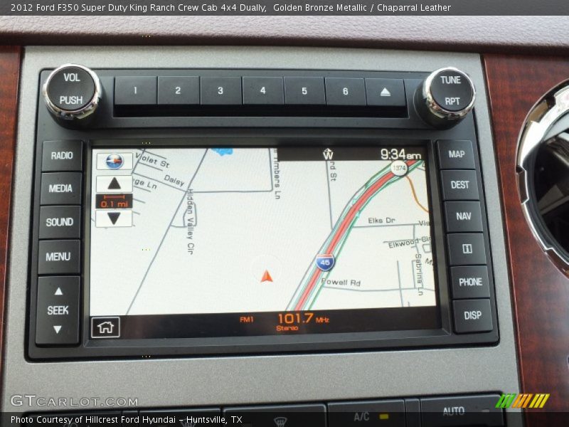 Navigation of 2012 F350 Super Duty King Ranch Crew Cab 4x4 Dually