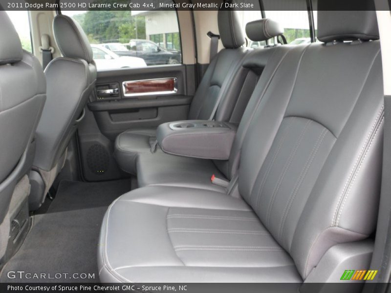 Rear Seat of 2011 Ram 2500 HD Laramie Crew Cab 4x4