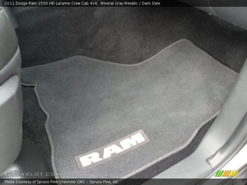 Mineral Gray Metallic / Dark Slate 2011 Dodge Ram 2500 HD Laramie Crew Cab 4x4