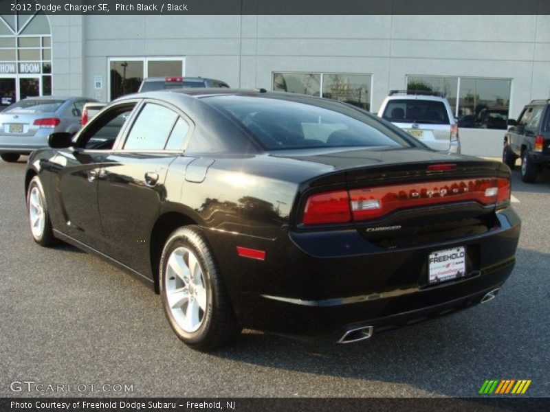 Pitch Black / Black 2012 Dodge Charger SE