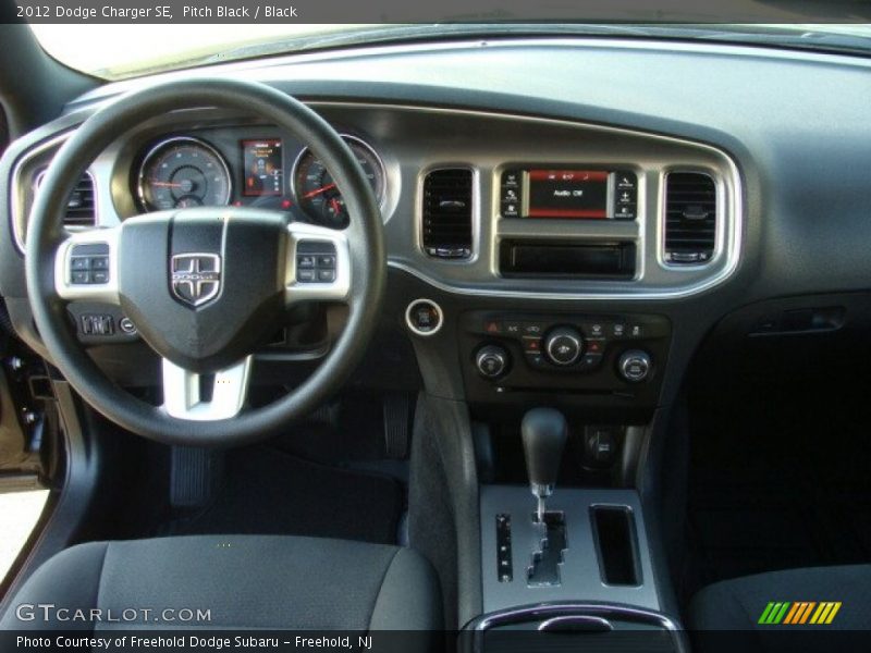 Pitch Black / Black 2012 Dodge Charger SE
