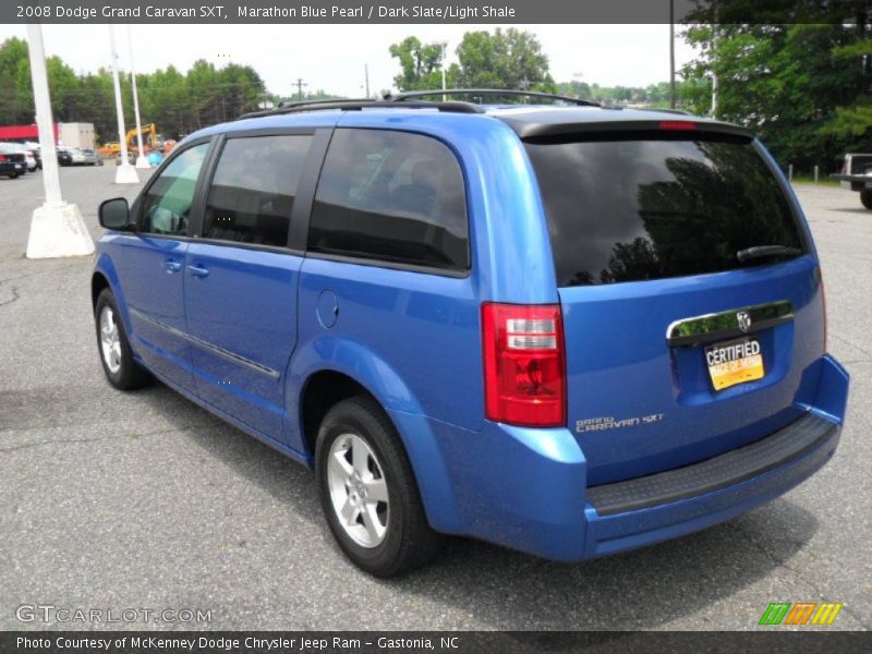 Marathon Blue Pearl / Dark Slate/Light Shale 2008 Dodge Grand Caravan SXT