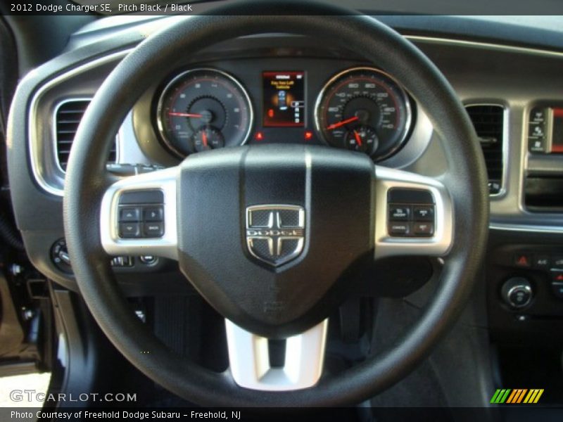 Pitch Black / Black 2012 Dodge Charger SE