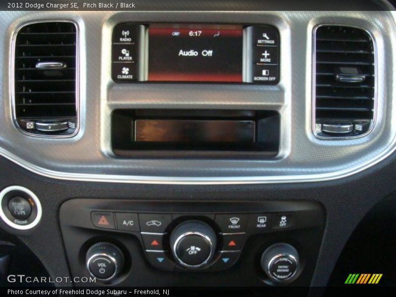 Pitch Black / Black 2012 Dodge Charger SE