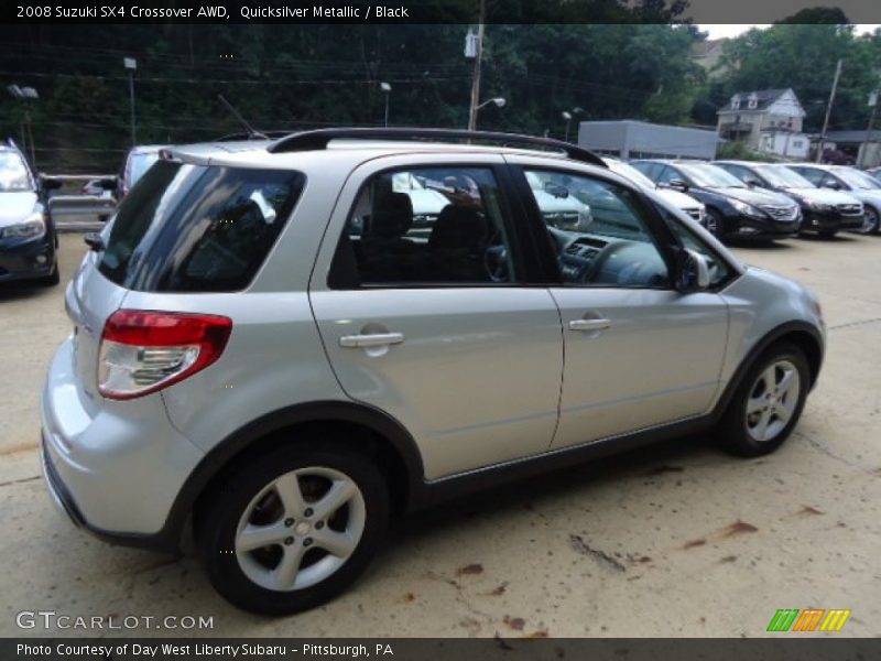 Quicksilver Metallic / Black 2008 Suzuki SX4 Crossover AWD