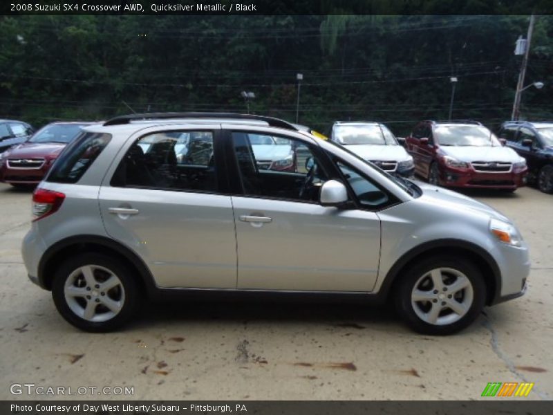 Quicksilver Metallic / Black 2008 Suzuki SX4 Crossover AWD