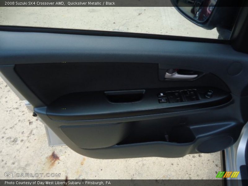 Quicksilver Metallic / Black 2008 Suzuki SX4 Crossover AWD