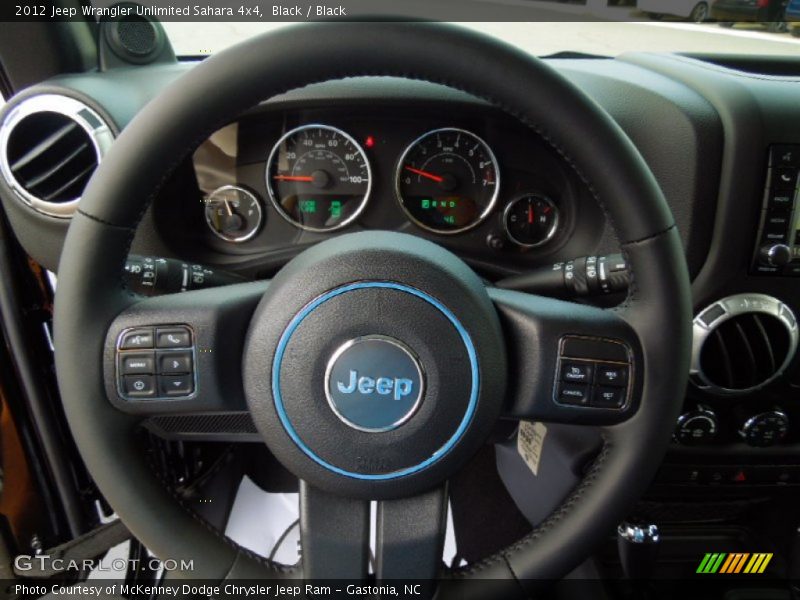 Black / Black 2012 Jeep Wrangler Unlimited Sahara 4x4