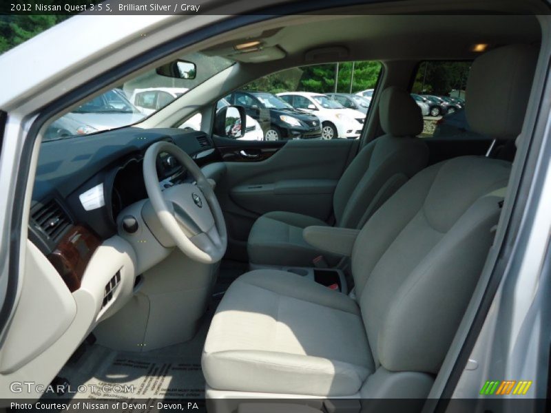 Brilliant Silver / Gray 2012 Nissan Quest 3.5 S