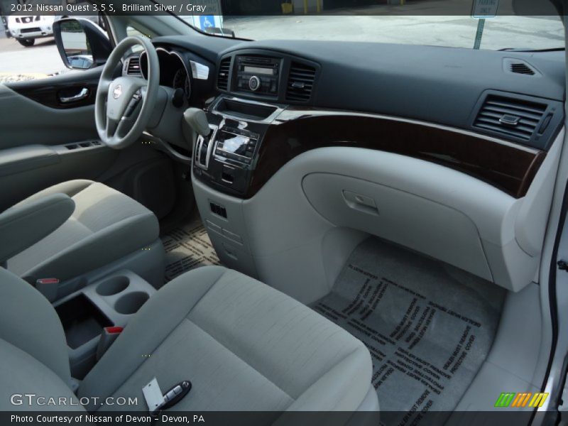 Brilliant Silver / Gray 2012 Nissan Quest 3.5 S