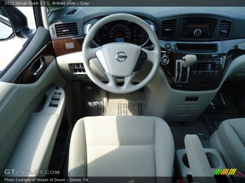 Brilliant Silver / Gray 2012 Nissan Quest 3.5 S