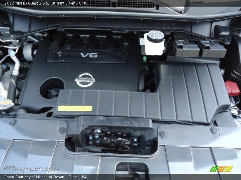 Brilliant Silver / Gray 2012 Nissan Quest 3.5 S