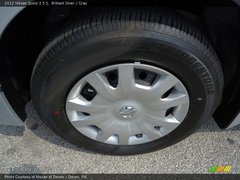 Brilliant Silver / Gray 2012 Nissan Quest 3.5 S
