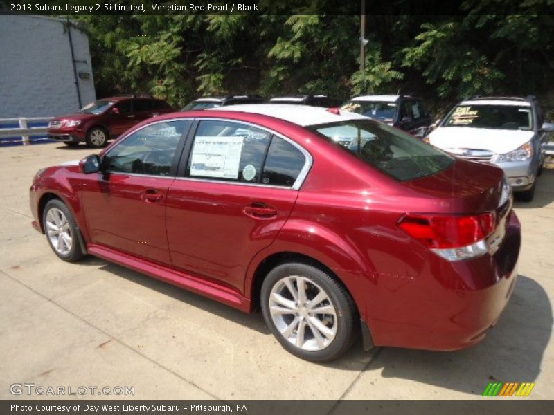 Venetian Red Pearl / Black 2013 Subaru Legacy 2.5i Limited