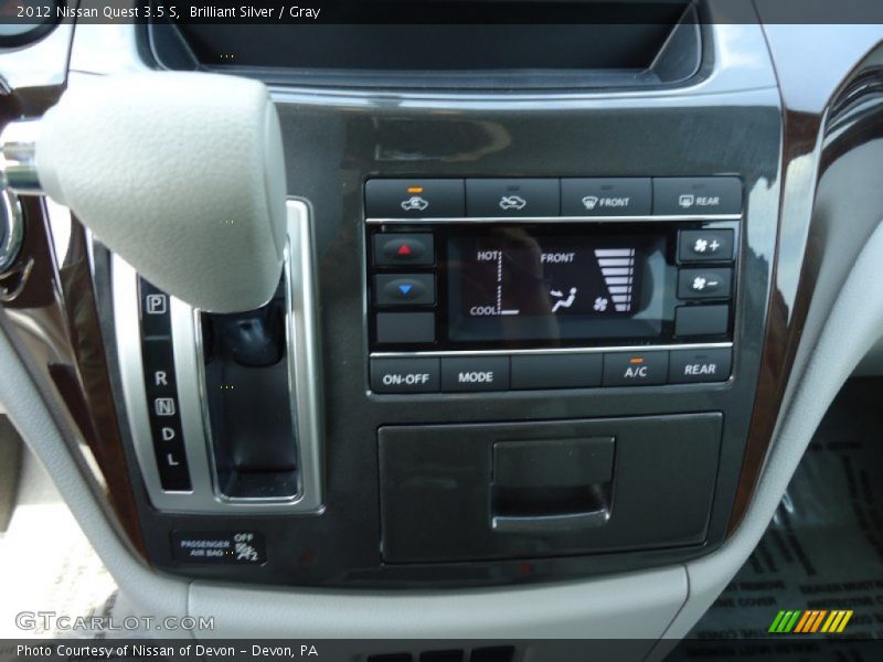 Brilliant Silver / Gray 2012 Nissan Quest 3.5 S