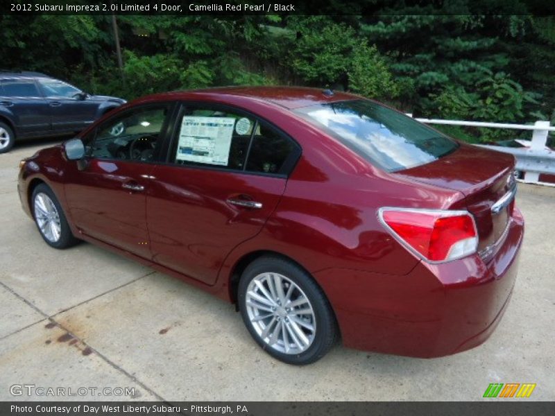 Camellia Red Pearl / Black 2012 Subaru Impreza 2.0i Limited 4 Door