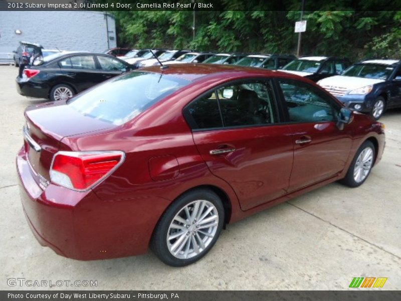 Camellia Red Pearl / Black 2012 Subaru Impreza 2.0i Limited 4 Door