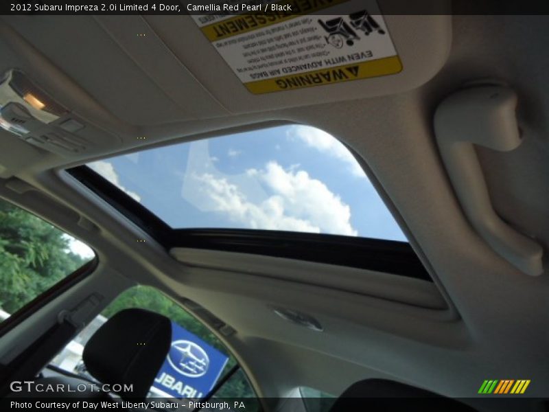 Camellia Red Pearl / Black 2012 Subaru Impreza 2.0i Limited 4 Door
