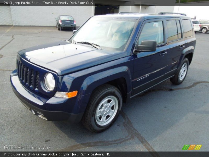 True Blue Pearl / Dark Slate Gray 2013 Jeep Patriot Sport