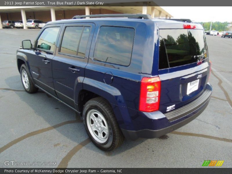 True Blue Pearl / Dark Slate Gray 2013 Jeep Patriot Sport