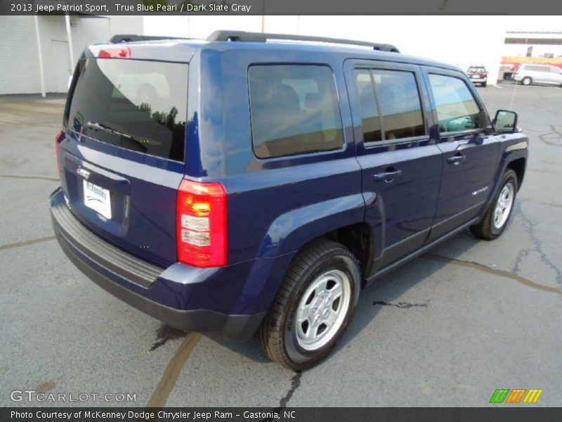 True Blue Pearl / Dark Slate Gray 2013 Jeep Patriot Sport