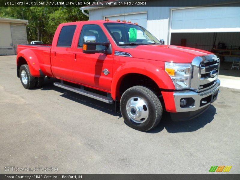  2011 F450 Super Duty Lariat Crew Cab 4x4 Dually Vermillion Red