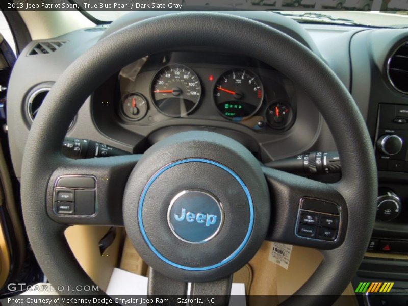 True Blue Pearl / Dark Slate Gray 2013 Jeep Patriot Sport